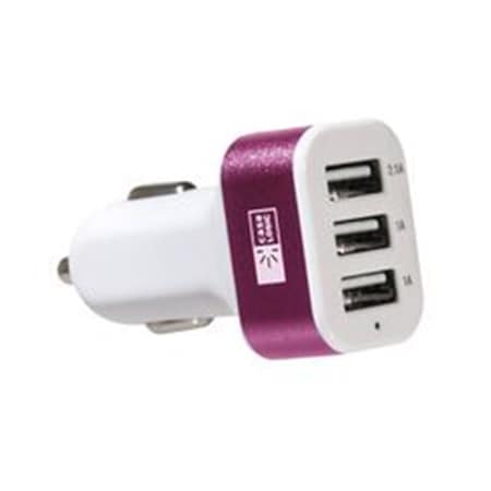 Doomsday 4.1 amp Vehicle Charger Head with 3 Ports, Multi Color DO3832406